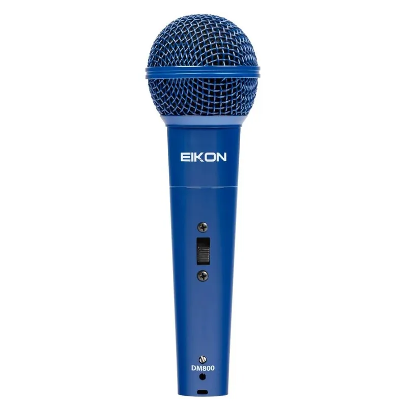 EIKON DM800BL MICROFONO BLU DINAMICO+CAVO XLR 5 MT - Davidoff Store Offerta Limitata