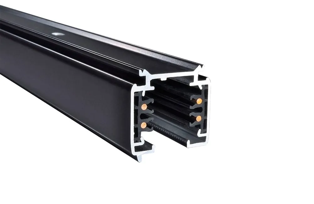 PRO-0420-B Binario elettrificato da superficie 3 fasi 2m - Nero - Davidoff Store Di Tendenza