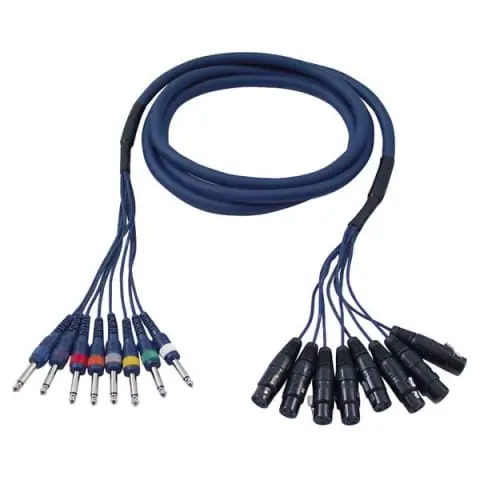 DAP AUDIO FL61300 CAVO 8 XLR F.3POLI/8 JACK MONO - Davidoff Store Professionale