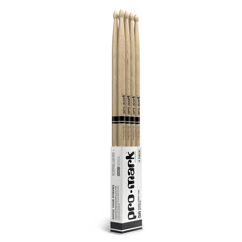 Bacchette ProMark Classic Attack 5A in quercia Shira Kashi, confezione da 4 – Promark Nuovo Arrivo
