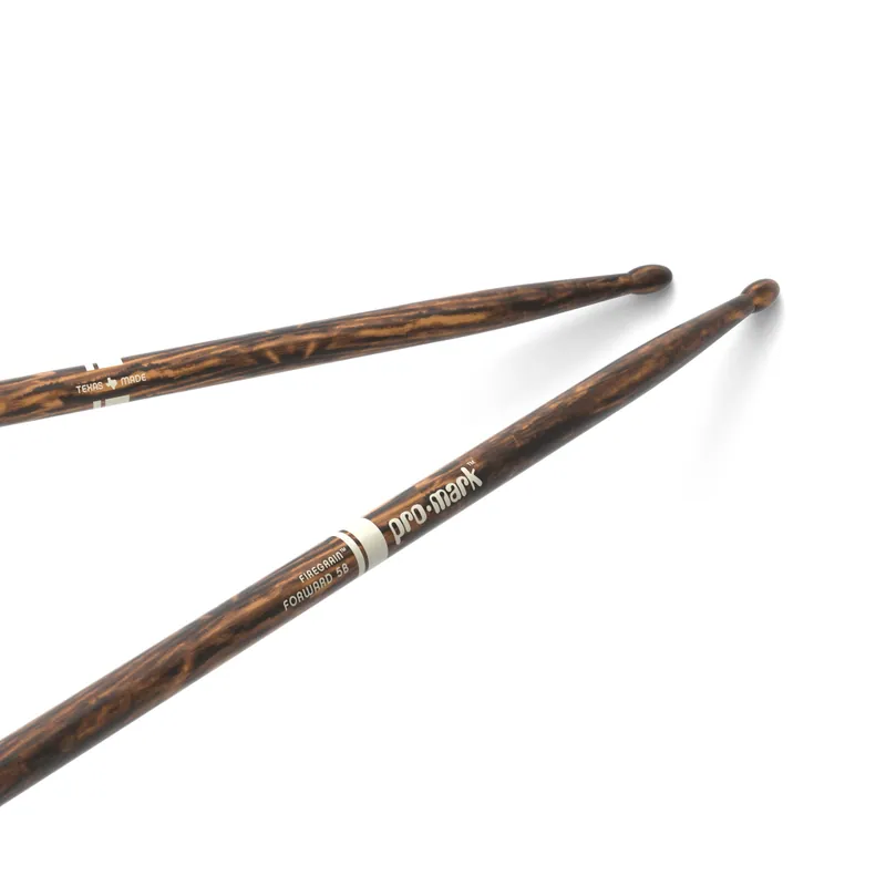 Popolare Bacchette ProMark Classic Forward 5B FireGrain in noce americano, punta ovale in legno – Promark