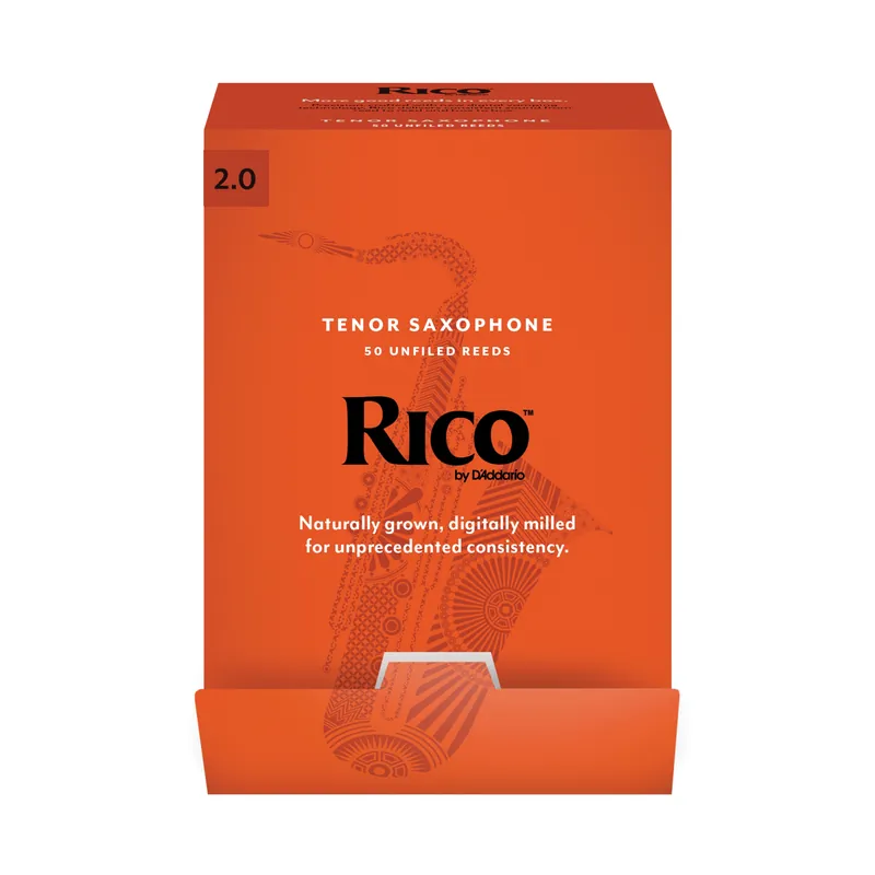 Ultimissimo Modello Rico by D’Addario – Ance per sax tenore, durezza 2.0; confezione da 50 – Rico