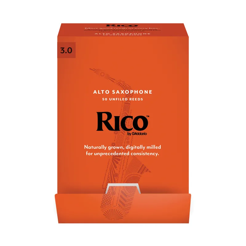 Rico by D’Addario – Ance per sax alto, durezza 3.0; confezione da 50 – Rico Offerta Lampo