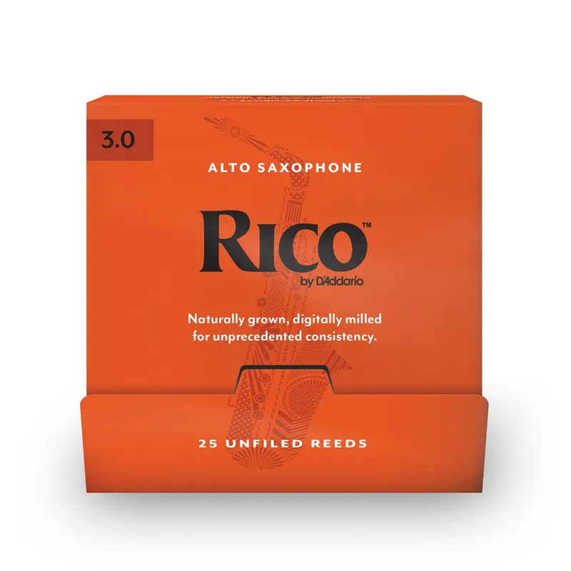 Ance Rico by D’Addario per sax alto, durezza 3.0, confezione da 25 ance singole – Rico Offerta Speciale