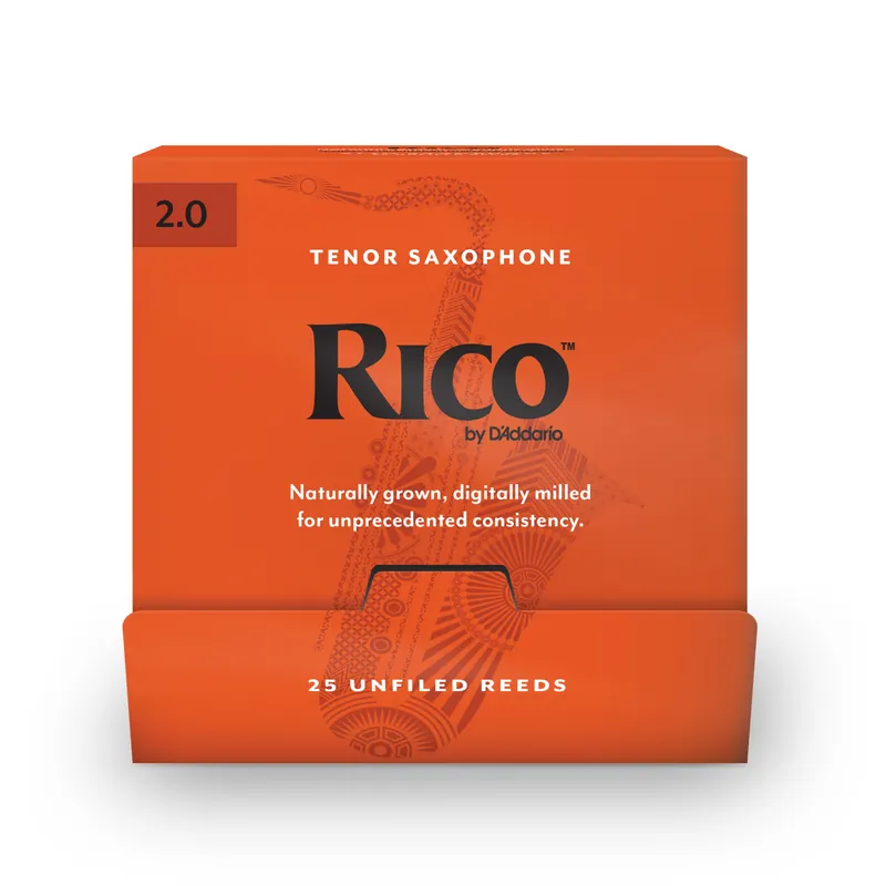 Ance Rico by D’Addario per sax tenore, durezza 2.0, confezione da 25 ance singole – Rico Bestseller