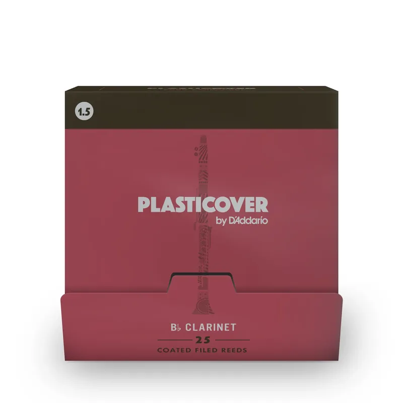 Confezione da 25 ance Plasticover per clarinetto soprano in SI bemolle, durezza 1,5 – Plasticover Economico