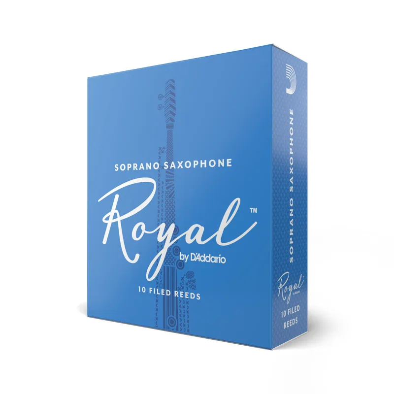 Promozione Confezione da 10 ance Rico Royal per sassofono soprano, durezza 2,0 – Royal