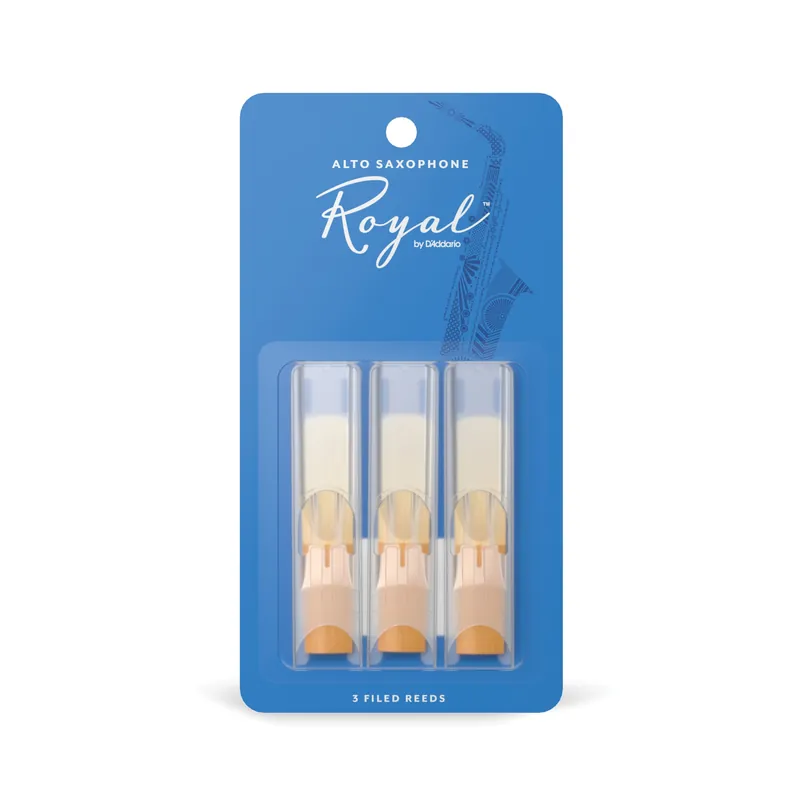 Saldi Confezione da 3 ance Rico Royal per sassofono contralto, durezza 2,5 – Royal