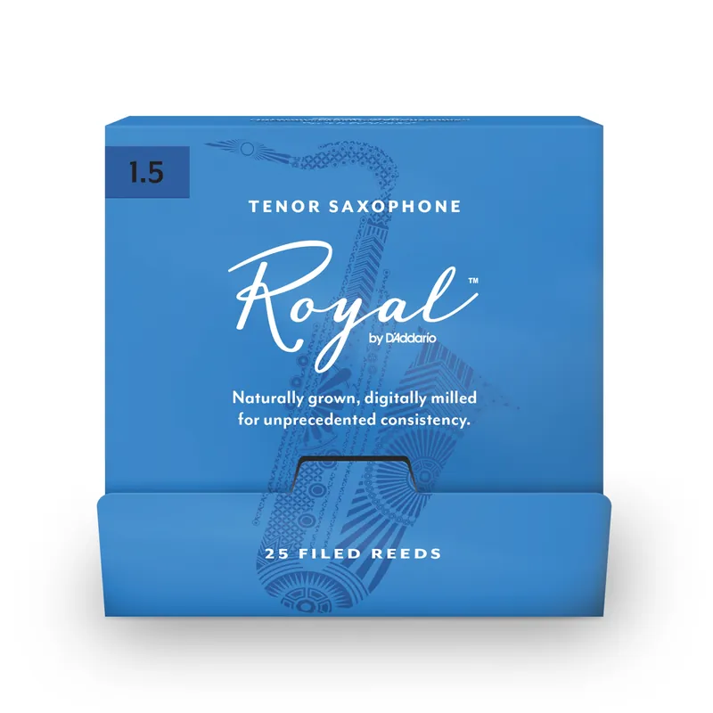 Ance Royal by D’Addario per sax tenore, durezza 1.5, confezione da 25 ance singole – Royal Consegna Rapida