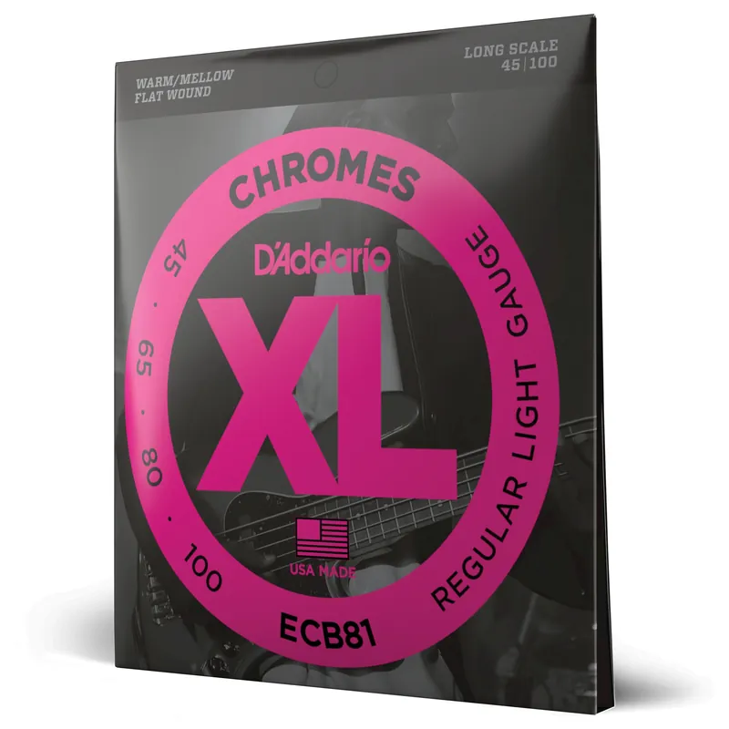 Corde D’Addario ECB81 Chromes per basso, Light, 45-100, Long Scale – D’Addario Pagamento Sicuro