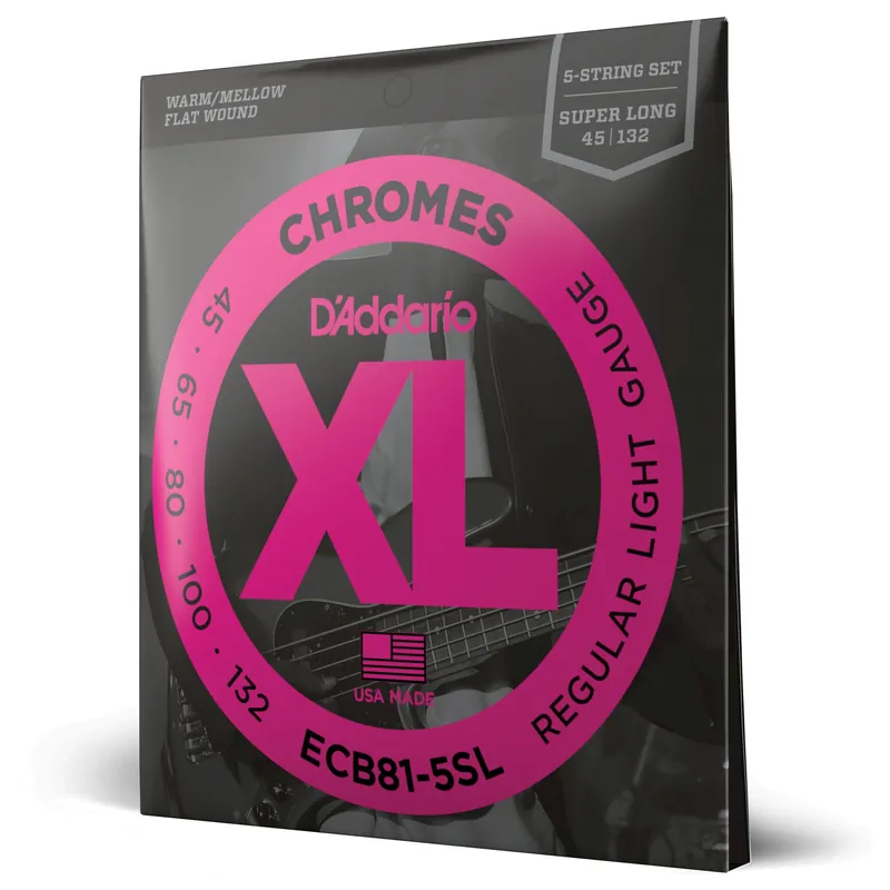 Vendita Finale Corde D’Addario ECB81-5SL per basso, 5 corde, Light, 45-132, Super Long Scale – D’Addario