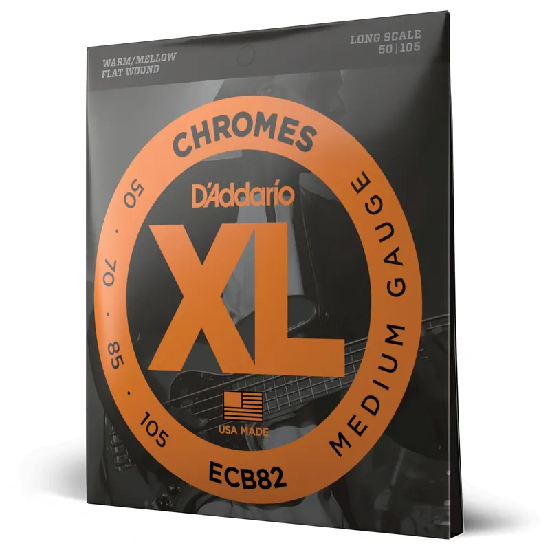 Corde D’Addario ECB82 Chromes per basso, Medium, 50-105, Long Scale – D’Addario Pagamento Sicuro