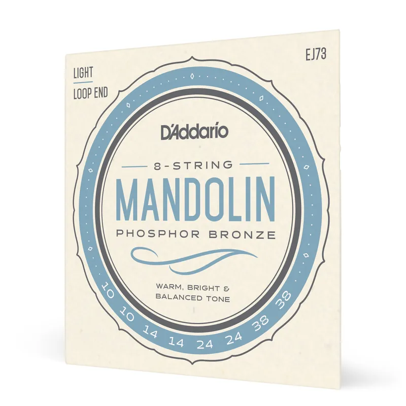 Affare D’Addario EJ73 Mandolin Strings, Phosphor Bronze, Light, 10-38 – D’Addario