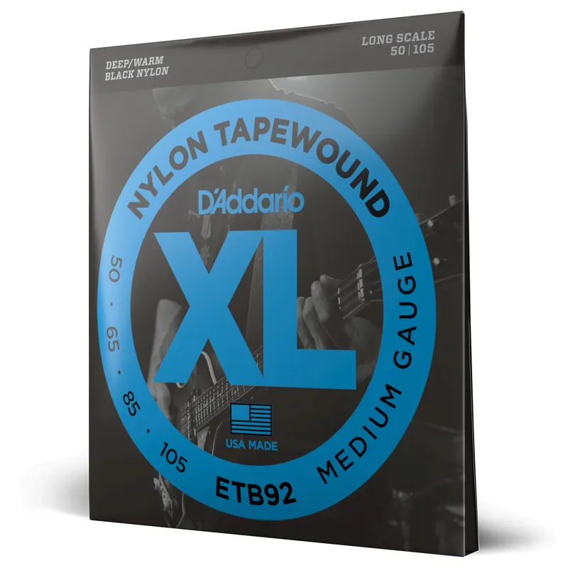 Prezzo Scontato Corde D’Addario ETB92 Tapewound per basso, Medium, 50-105, Long Scale – D’Addario