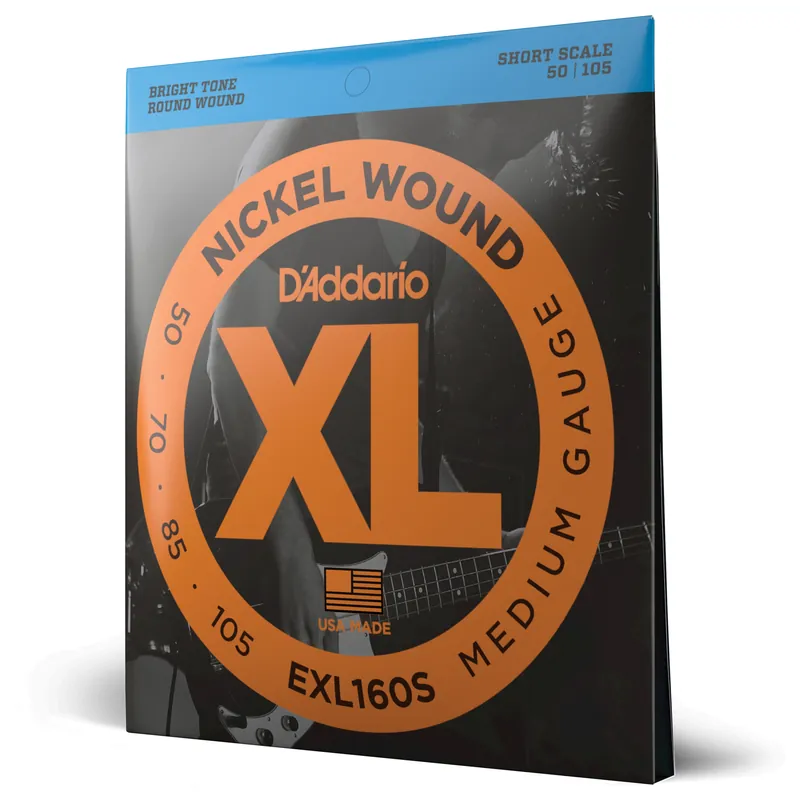 Corde D’Addario EXL160S per basso, Nickel Wound, Medium, 50-105, Short Scale – XL Compra Oggi Stesso