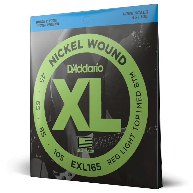 Corde D’Addario EXL165 per basso, Nickel Wound, Custom Light, 45-105, Long Scale – XL Acquista Ora