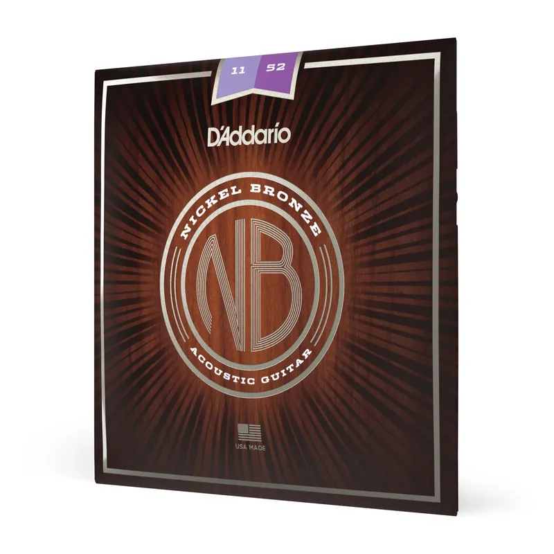 D’Addario NB1152 – Corde in nickel-bronzo per chitarra acustica, scalatura custom leggera, 11-52 – D’Addario Spedito Oggi