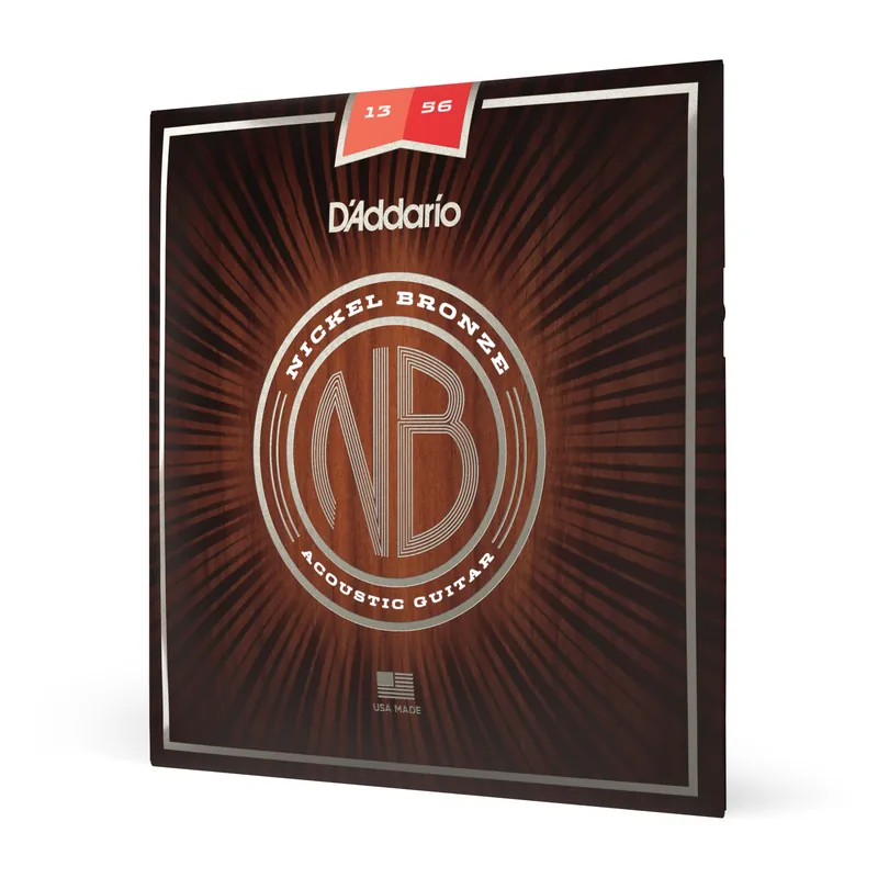 D’Addario NB1356 – Corde in nickel-bronzo per chitarra acustica, scalatura media, 13-56 – D’Addario Affare