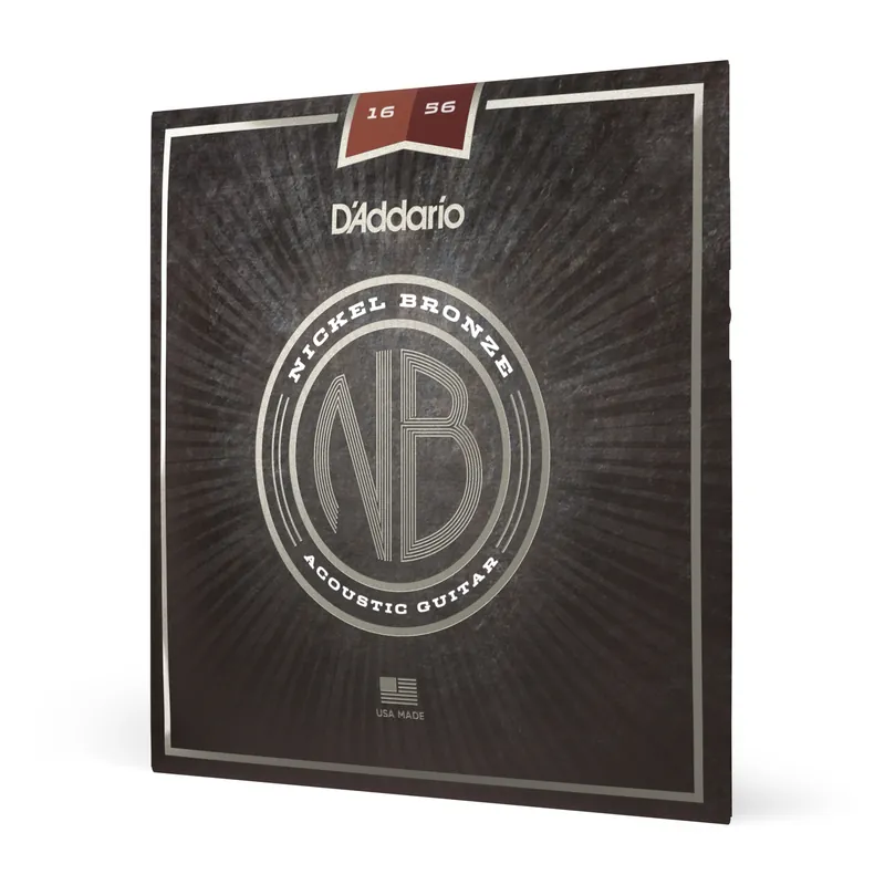 Nuova Collezione D’Addario NB1656 – Corde in nickel-bronzo per chitarra acustica resofonica, 16-56 – D’Addario