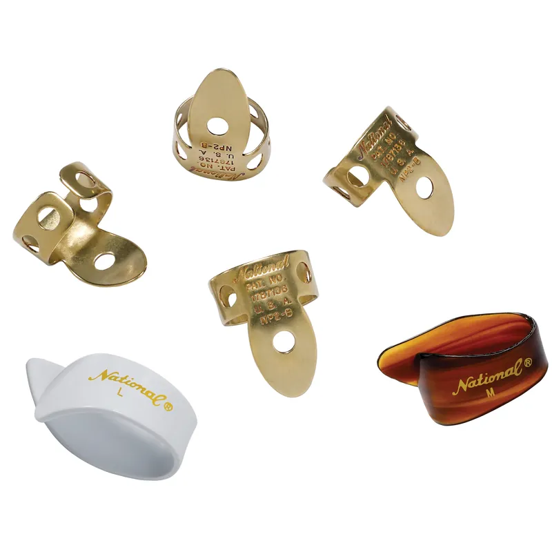 Plettri D’Addario National in ottone per le dita – Confezione da 6 – D’Addario Accessories Prezzo Scontato