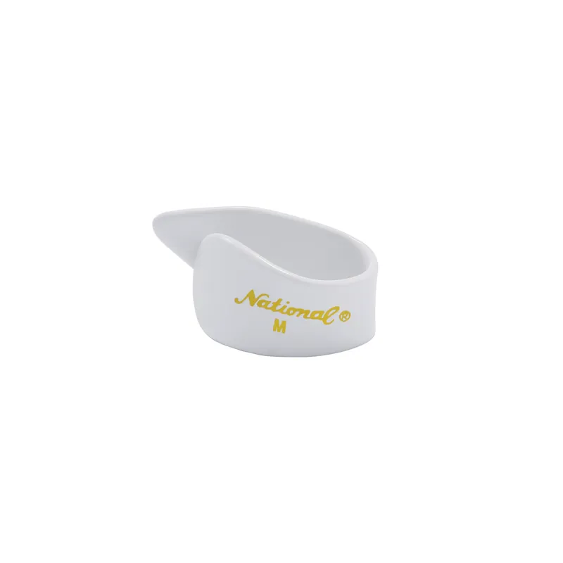 Plettri D’Addario National in celluloide per pollice – Bianchi, misura media, confezione da 4 – D’Addario Accessories Solo Oggi
