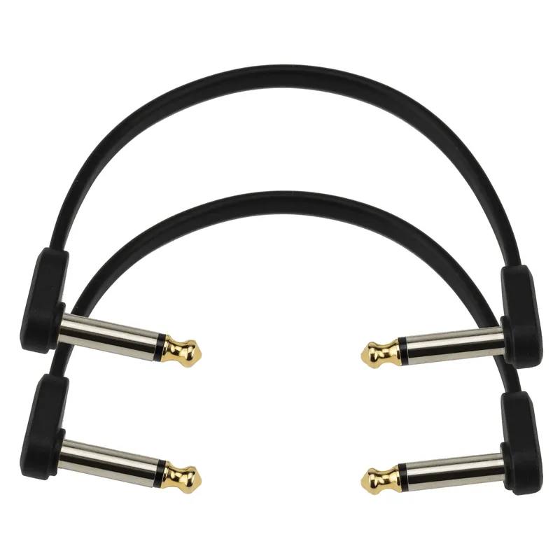 Cavo D’Addario con jack piatti per pedaliera, 15 cm, angolare, confezione doppia – D’Addario Accessories Promo Stagionale