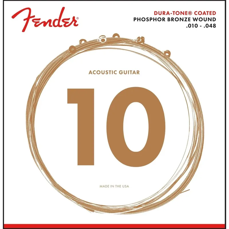 Set di Corde 860XL Phosphor Bronze Dura Tone® Coated 10-48 – FENDER Scelto Dai Clienti