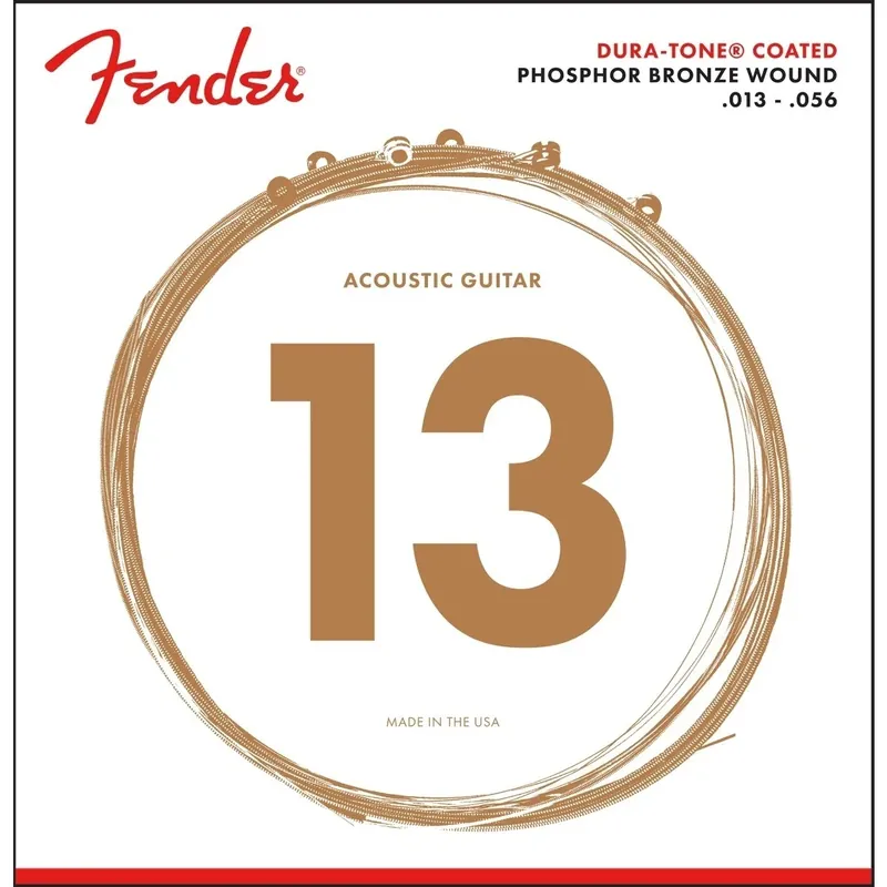 Set di Corde 860M Phosphor Bronze Rivestito in Dura-Tone® 13-56 – FENDER Scelto Dai Clienti