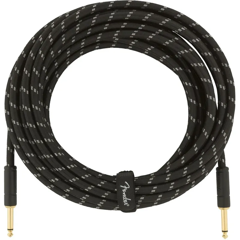 Novità Cavo per strumenti serie Deluxe Straight/Straight 25′ (7,5 m) Black Tweed – FENDER