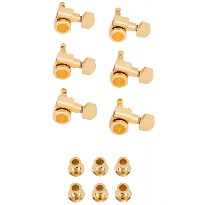 Direttamente Dal Produttore Bloccaggio Stratocaster® / Telecaster® Staggered Tuning Machines (Gold), confezione da 6 – FENDER
